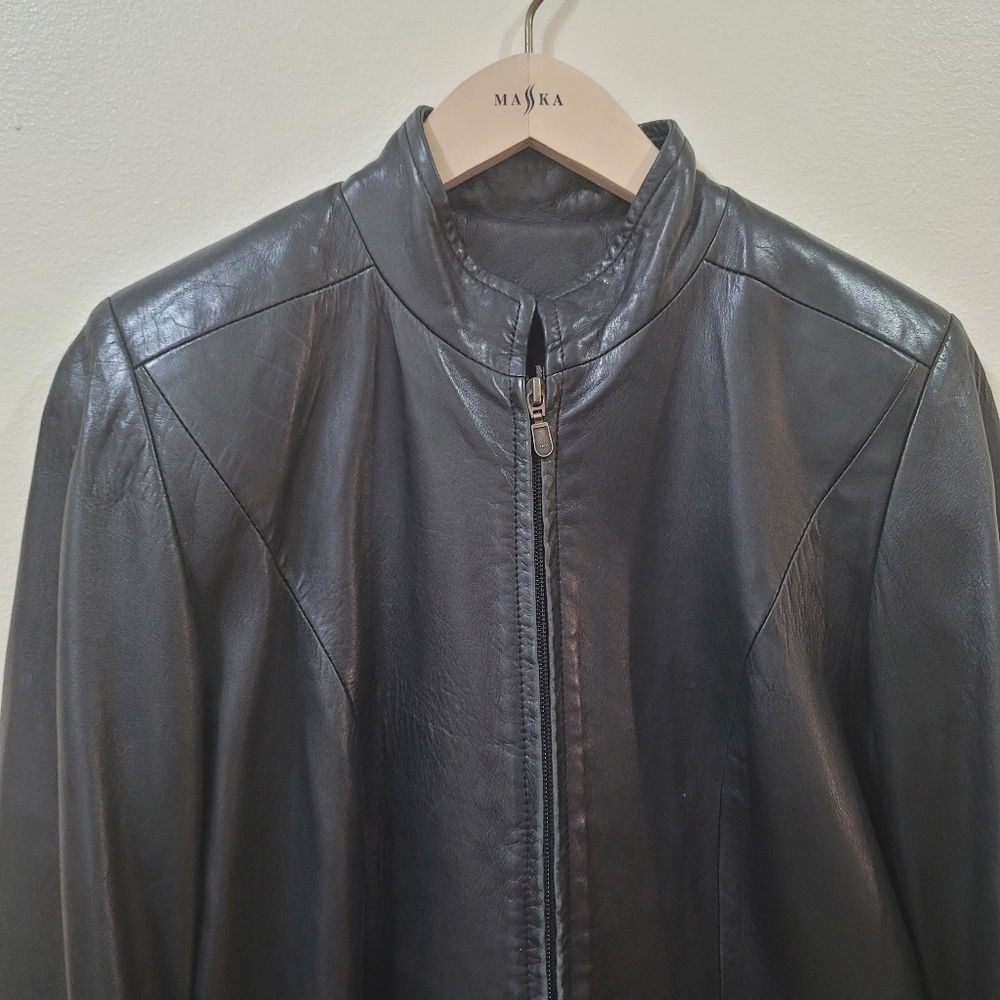 Dimitri long leather jacket - Picture 4 of 10